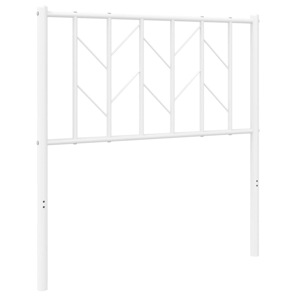 Tête de lit métal blanc 80 cm Têtes et pieds de lit vidaXL   