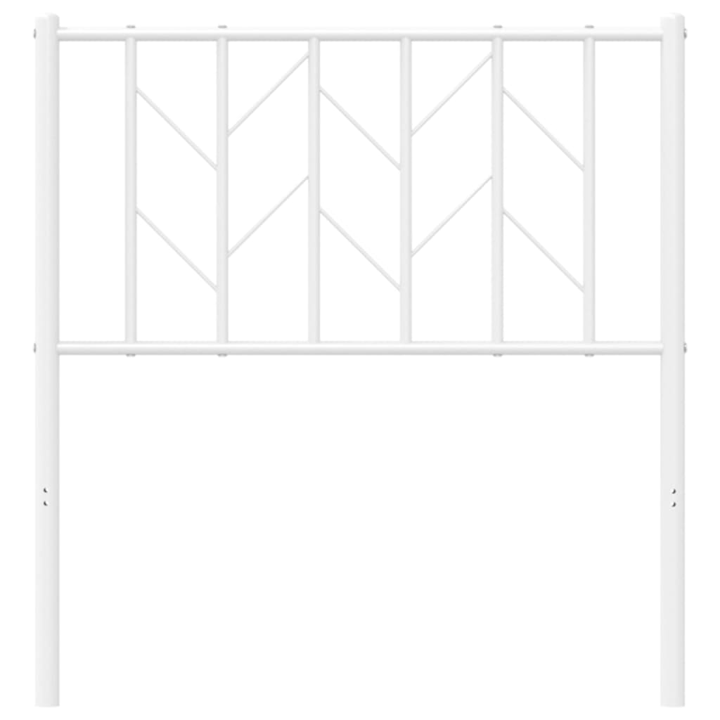 Tête de lit métal blanc 80 cm Têtes et pieds de lit vidaXL   