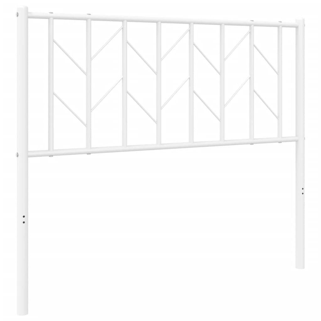 Tête de lit métal blanc 100 cm Têtes et pieds de lit vidaXL   