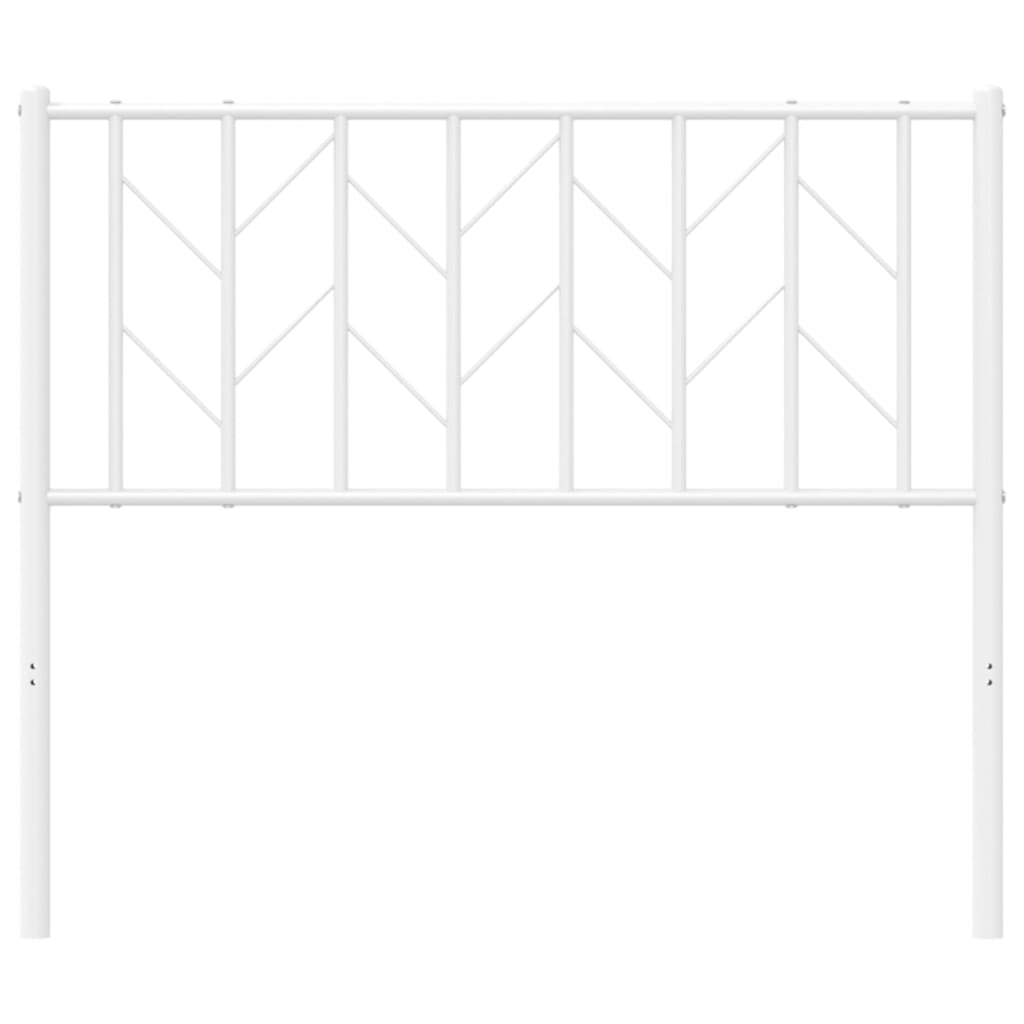 Tête de lit métal blanc 100 cm Têtes et pieds de lit vidaXL   