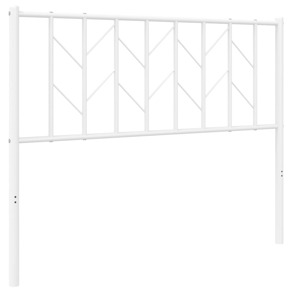 Tête de lit métal blanc 100 cm Têtes et pieds de lit vidaXL   