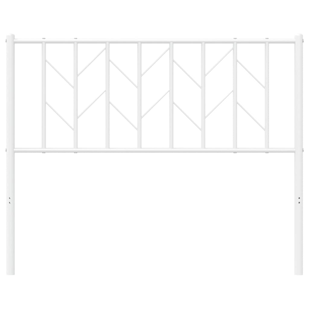 Tête de lit métal blanc 100 cm Têtes et pieds de lit vidaXL   