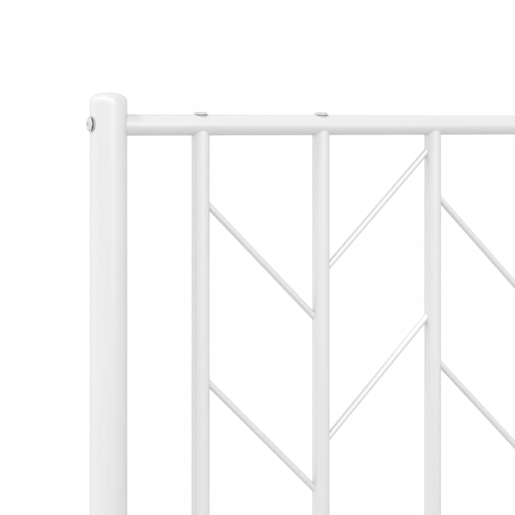 Tête de lit métal blanc 100 cm Têtes et pieds de lit vidaXL   