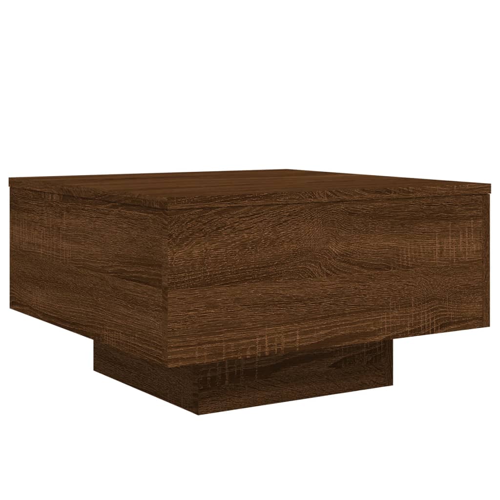 Table basse chêne marron 55x55x31 cm bois d'ingénierie Tables basses vidaXL   