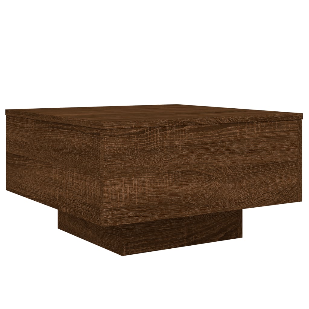 Table basse chêne marron 55x55x31 cm bois d'ingénierie Tables basses vidaXL   