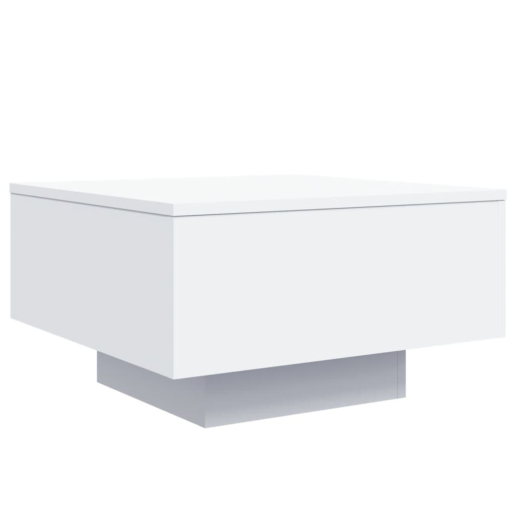 Table basse avec lumières LED blanc 55x55x31 cm Tables basses vidaXL   