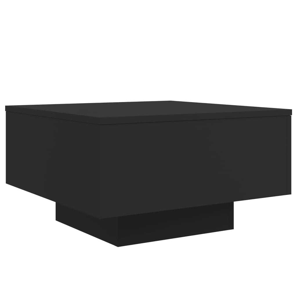 Table basse avec lumières LED noir 55x55x31 cm Tables basses vidaXL   