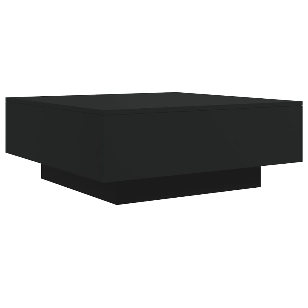 Table basse noir 80x80x31 cm bois d'ingénierie Tables basses vidaXL   