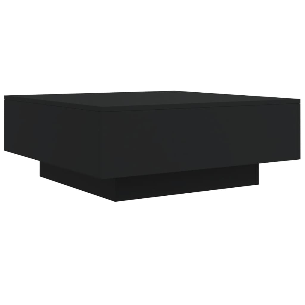 Table basse noir 80x80x31 cm bois d'ingénierie Tables basses vidaXL   