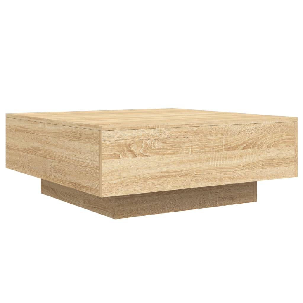 Table basse chêne sonoma 80x80x31 cm bois d'ingénierie Tables basses vidaXL   