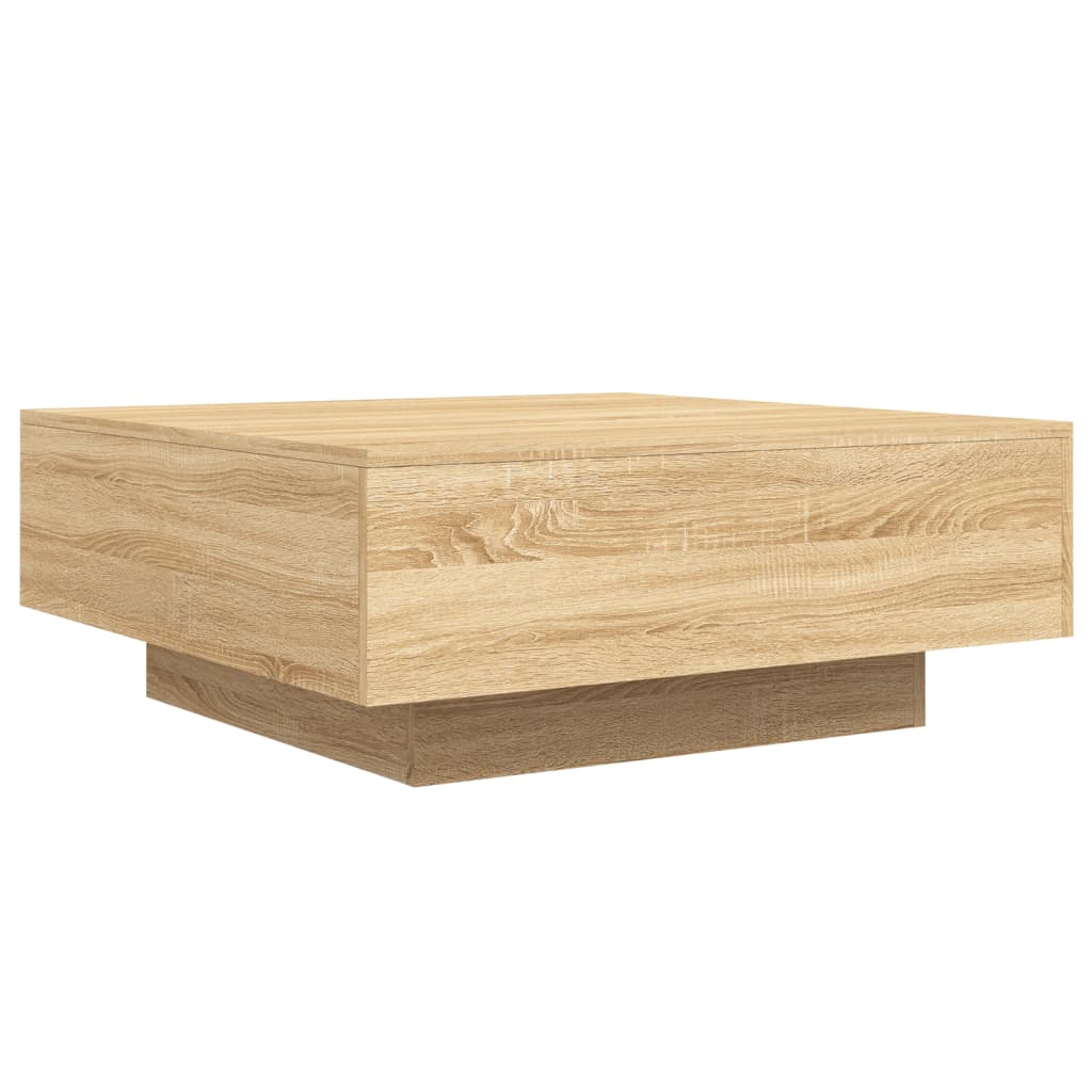 Table basse chêne sonoma 80x80x31 cm bois d'ingénierie Tables basses vidaXL   