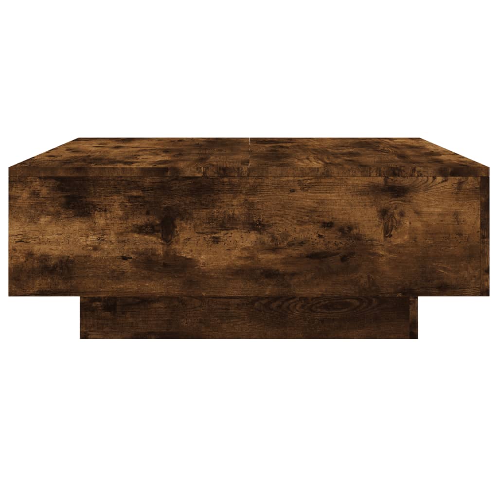 Table basse chêne fumé 80x80x31 cm bois d'ingénierie Tables basses vidaXL