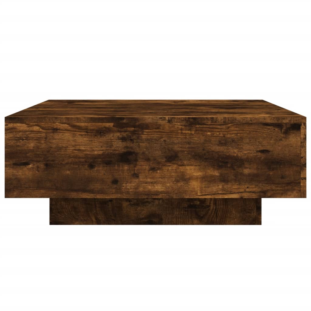 Table basse chêne fumé 80x80x31 cm bois d'ingénierie Tables basses vidaXL