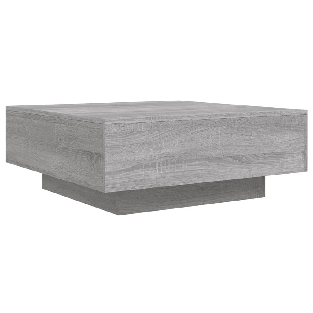 Table basse sonoma gris 80x80x31 cm bois d'ingénierie Tables basses vidaXL   