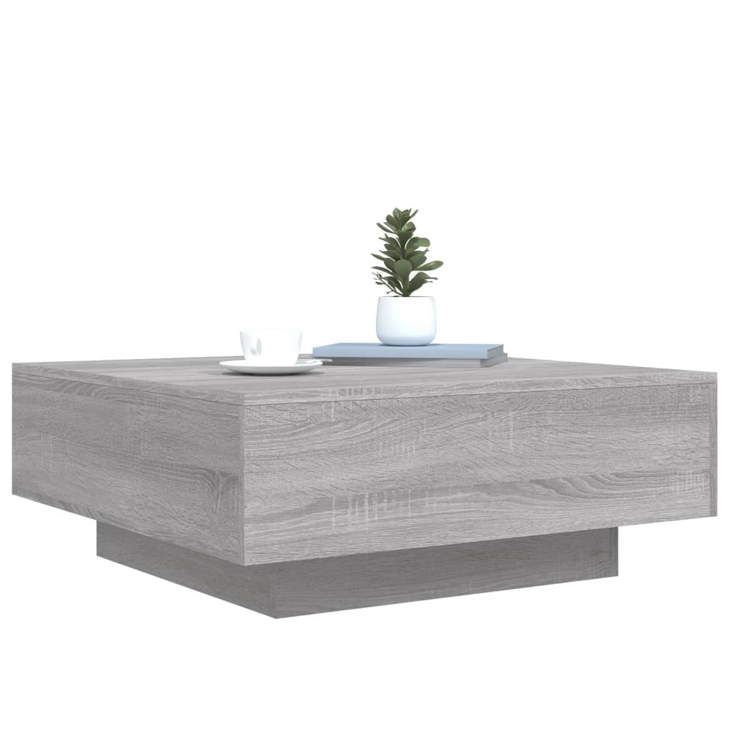 Table basse sonoma gris 80x80x31 cm bois d'ingénierie Tables basses vidaXL   