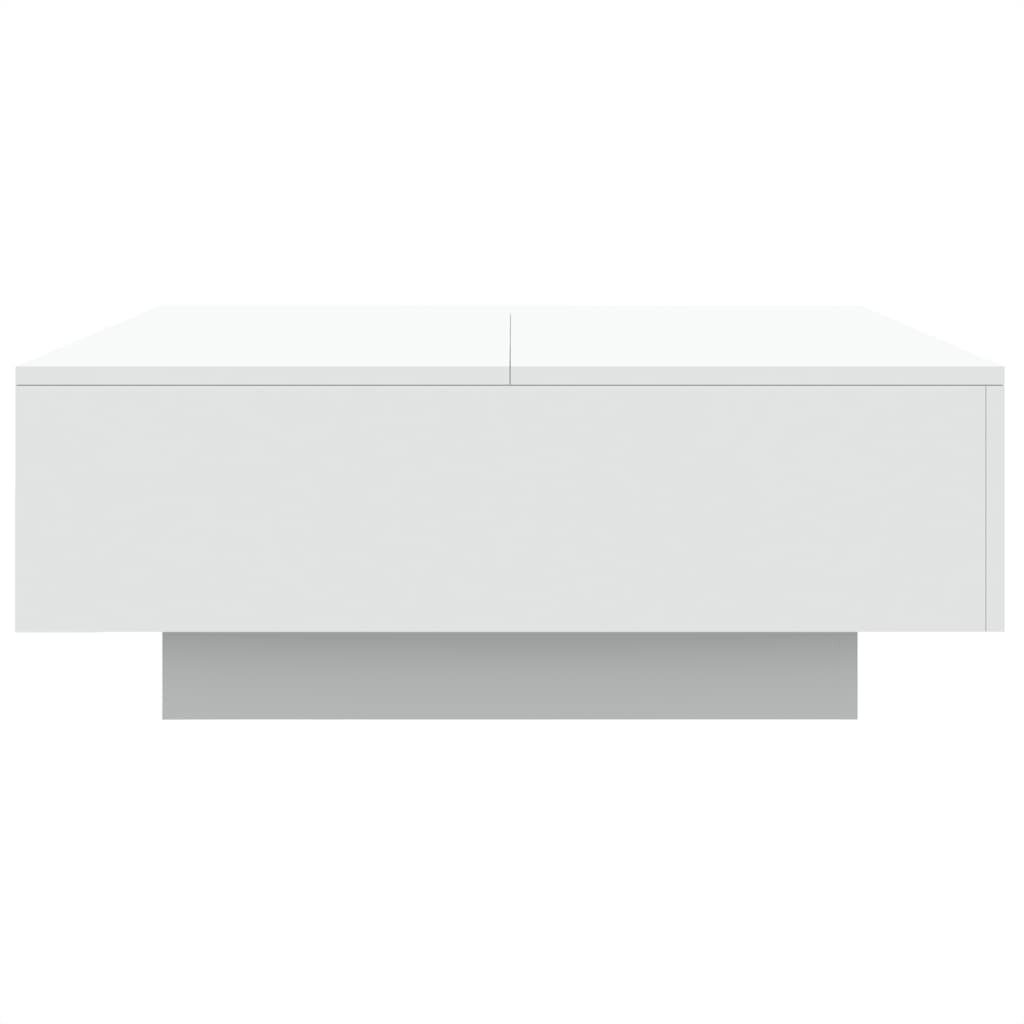 Table basse avec lumières LED blanc 80x80x31 cm Tables basses vidaXL   