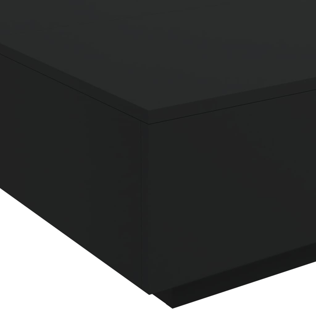 Table basse avec lumières LED noir 80x80x31 cm Tables basses vidaXL   