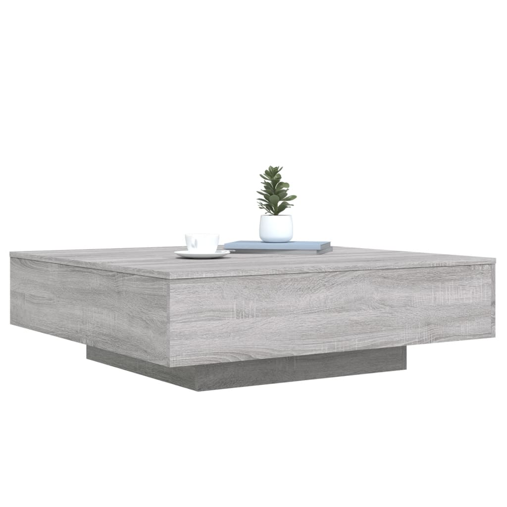 Table basse sonoma gris 100x100x31 cm bois d'ingénierie Tables basses vidaXL