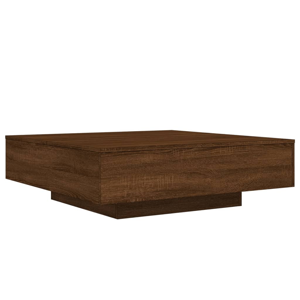 Table basse chêne marron 100x100x31 cm bois d'ingénierie Tables basses vidaXL