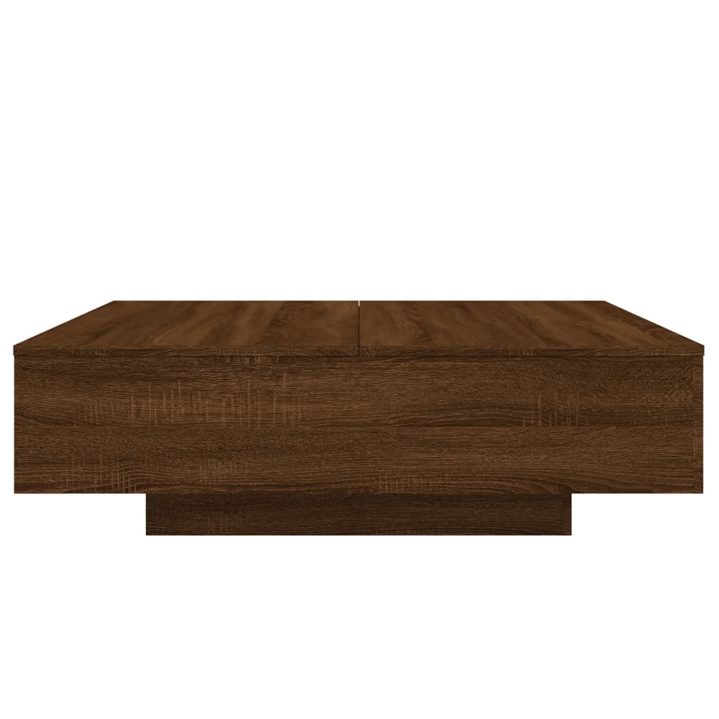 Table basse chêne marron 100x100x31 cm bois d'ingénierie Tables basses vidaXL