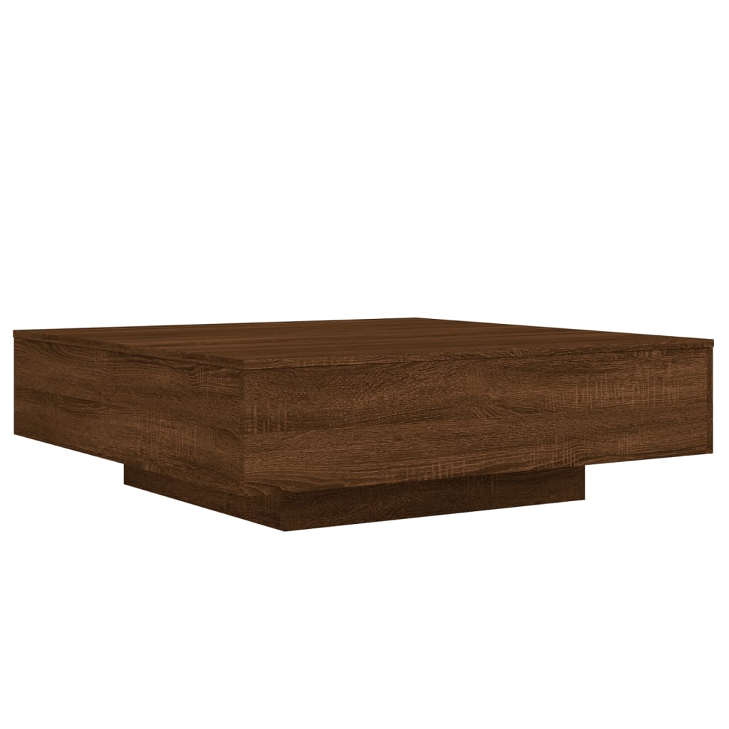 Table basse chêne marron 100x100x31 cm bois d'ingénierie Tables basses vidaXL