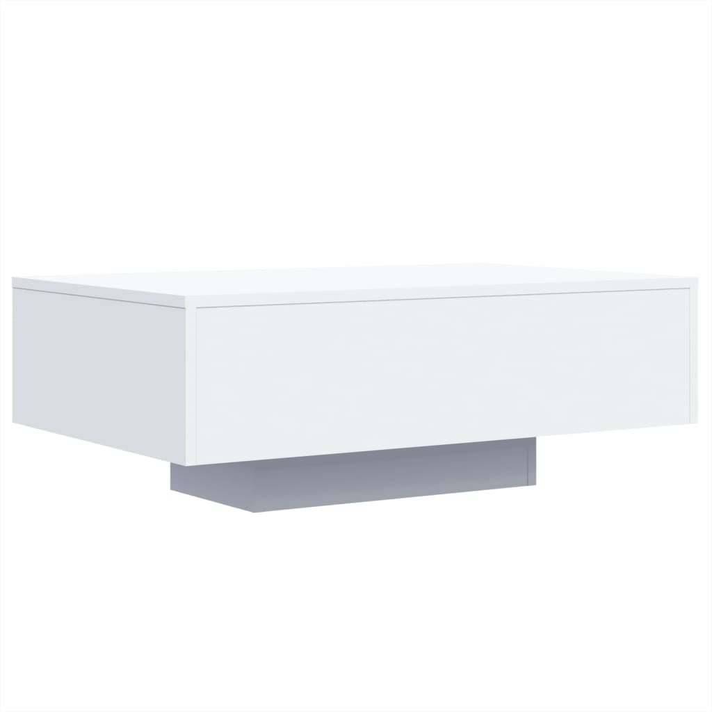 Table basse avec lumières LED blanc 85x55x31 cm Tables basses vidaXL   