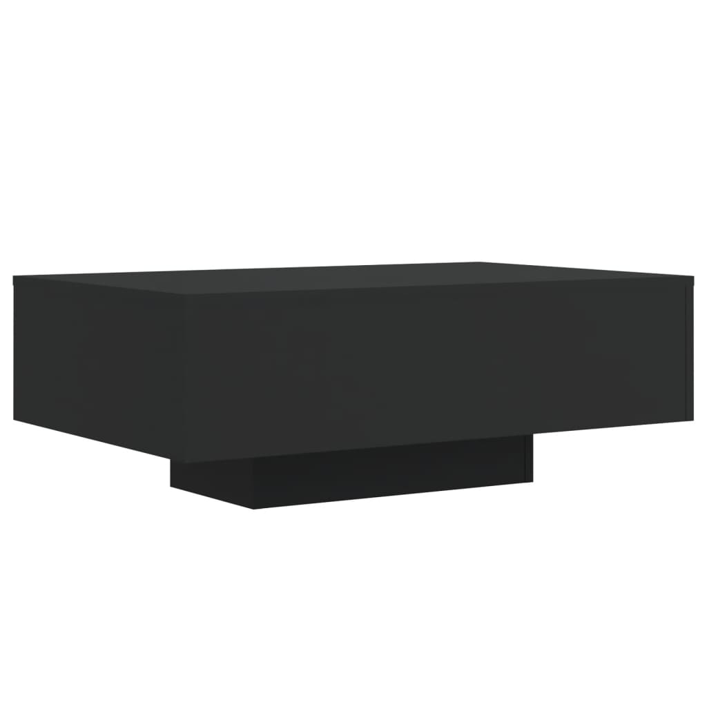 Table basse avec lumières LED noir 85x55x31 cm Tables basses vidaXL   