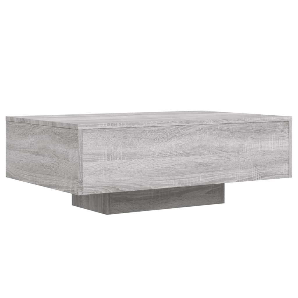 Table basse avec lumières LED sonoma gris 85x55x31 cm Tables basses vidaXL   