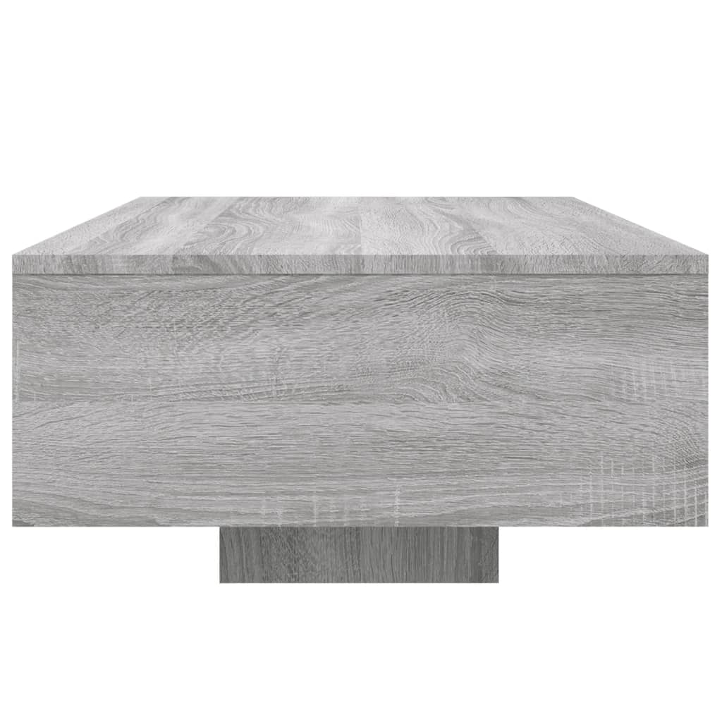 Table basse avec lumières LED sonoma gris 85x55x31 cm Tables basses vidaXL   