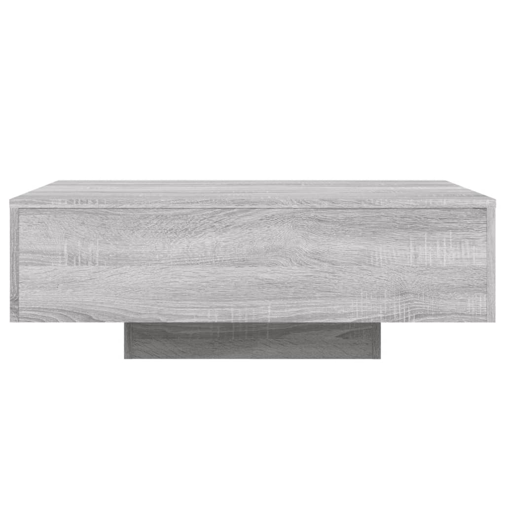 Table basse avec lumières LED sonoma gris 85x55x31 cm Tables basses vidaXL   