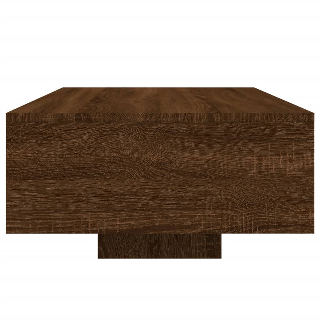 Table basse avec lumières LED chêne marron 85x55x31 cm Tables basses vidaXL   