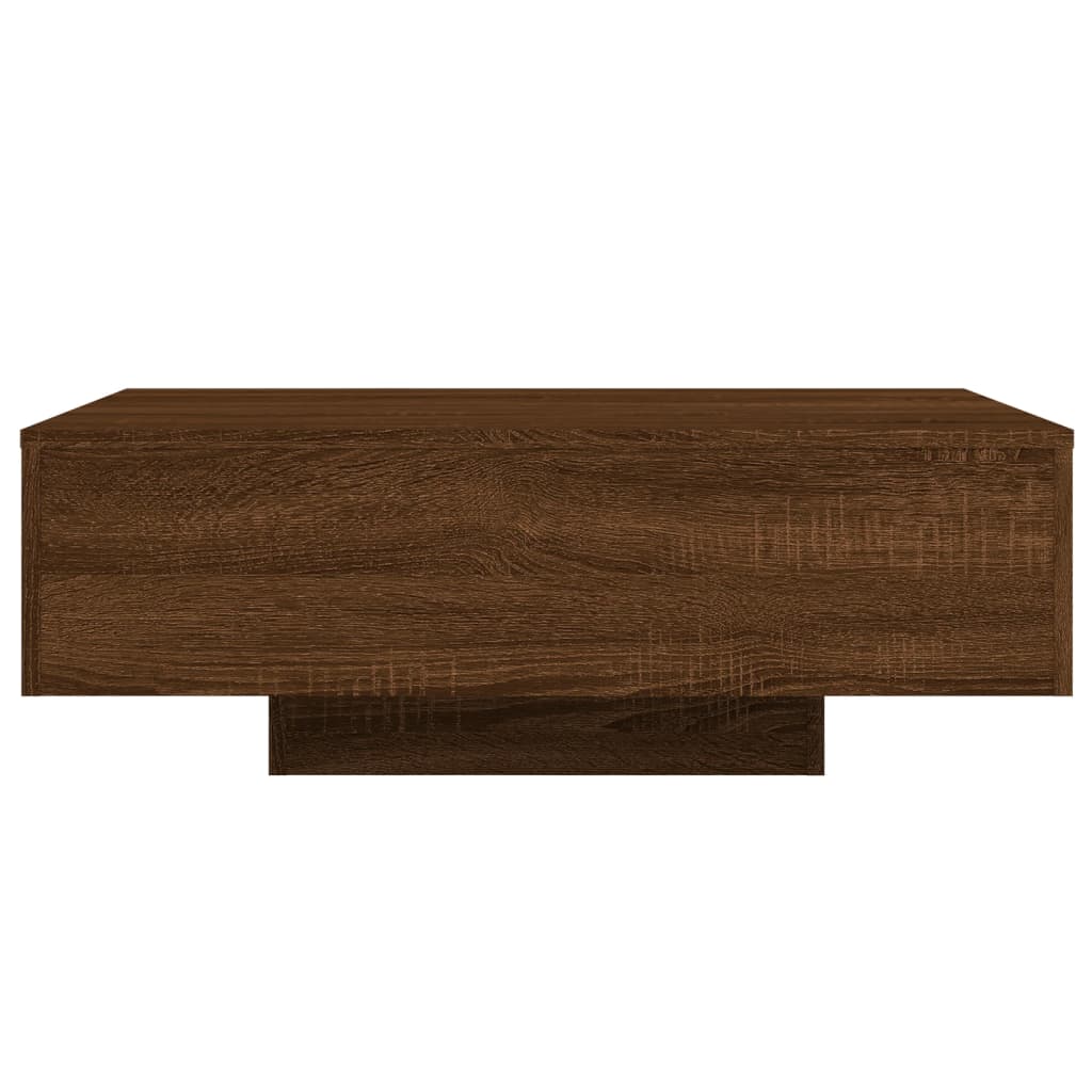 Table basse avec lumières LED chêne marron 85x55x31 cm Tables basses vidaXL   