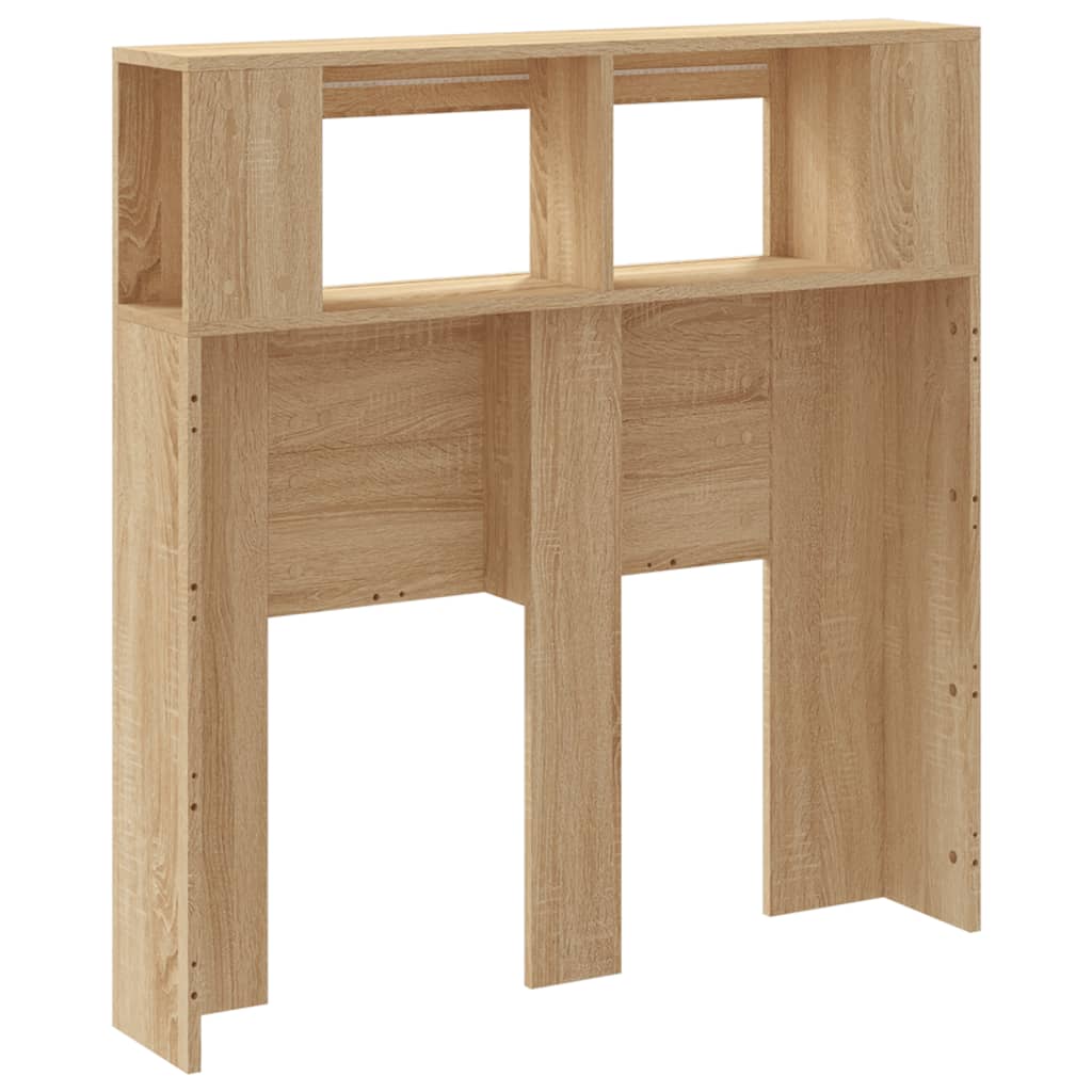 Tête de lit à LED chêne sonoma 100x18,5x103,5cm bois ingénierie Têtes et pieds de lit vidaXL   