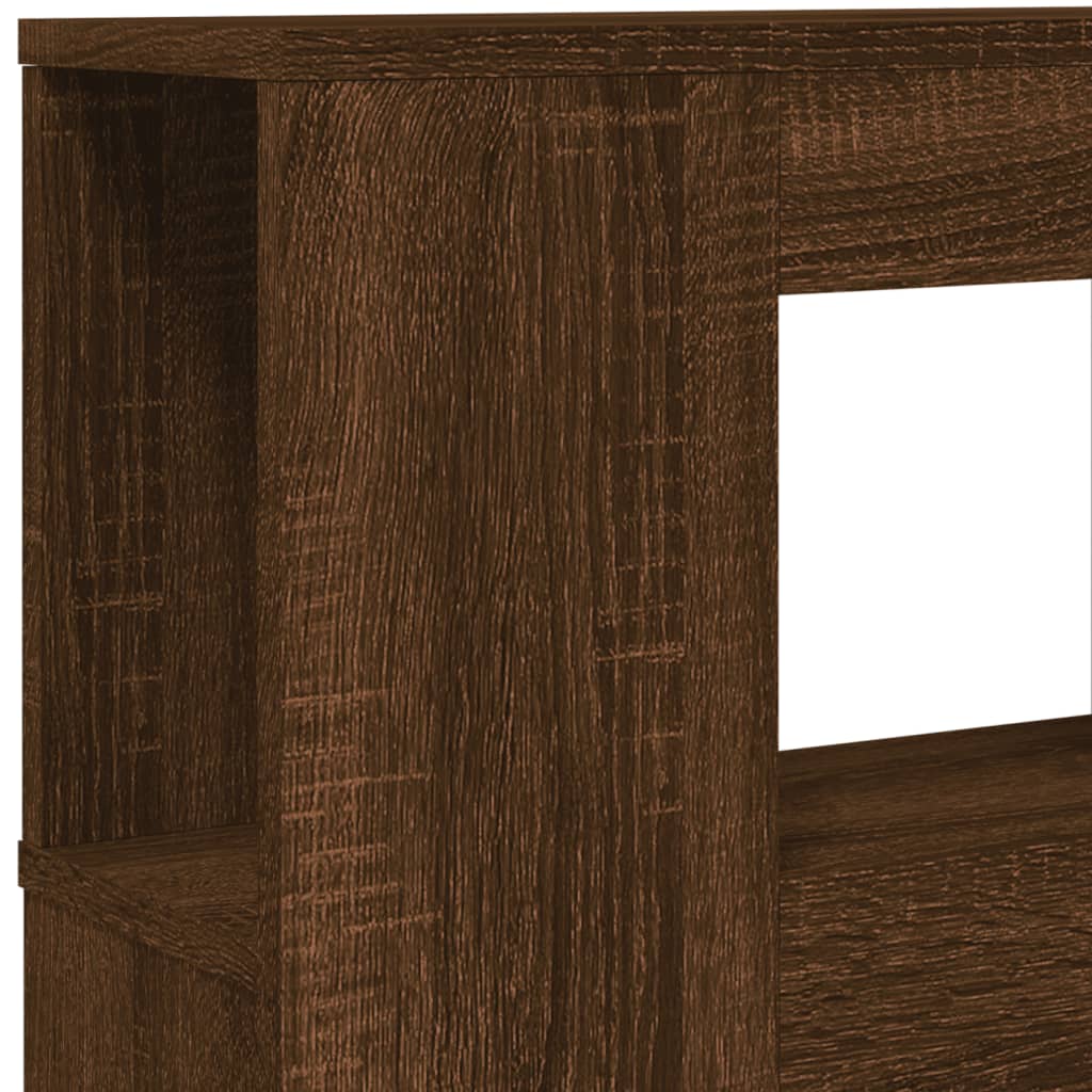 Tête de lit à LED chêne marron 120x18,5x103,5cm bois ingénierie Têtes et pieds de lit vidaXL   