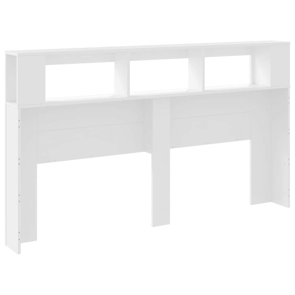 Tête de lit à LED blanc 180x18,5x103,5 cm bois d'ingénierie Têtes et pieds de lit vidaXL   