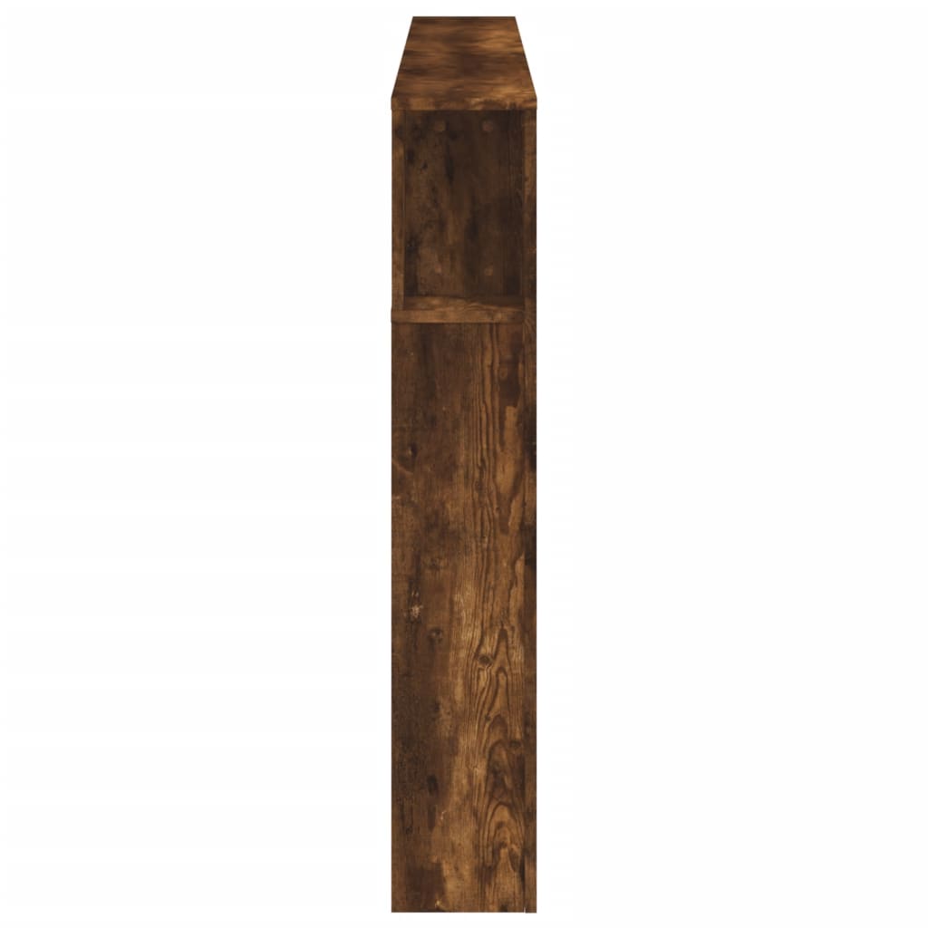 Tête de lit à LED chêne fumé 180x18,5x103,5cm bois d'ingénierie Têtes et pieds de lit vidaXL   