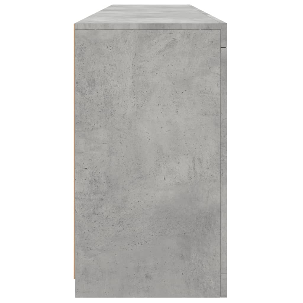 Image Buffet avec lumières LED gris béton 162x37x67 cm | Xios Store SNC vidaXL Xios Store SNC