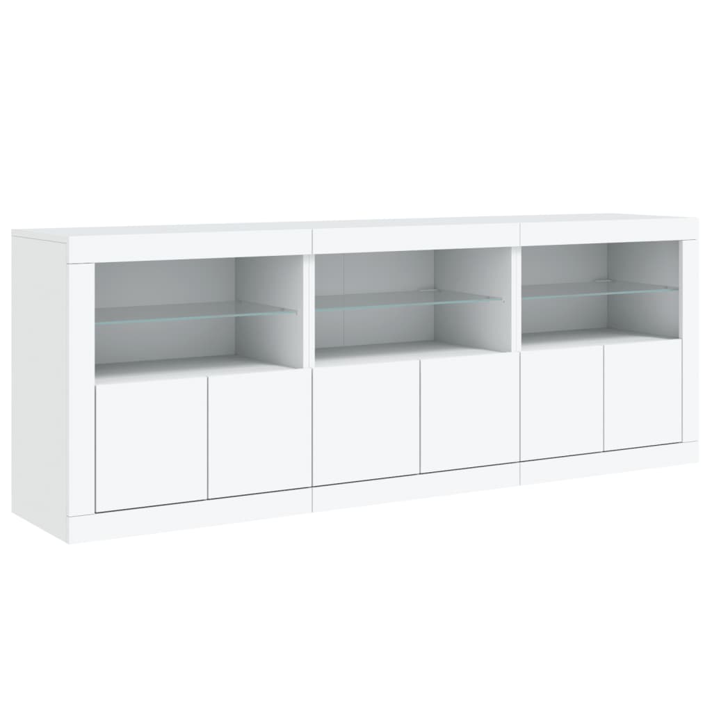 Image Buffet avec lumières LED blanc 181,5x37x67 cm | Xios Store SNC vidaXL Xios Store SNC