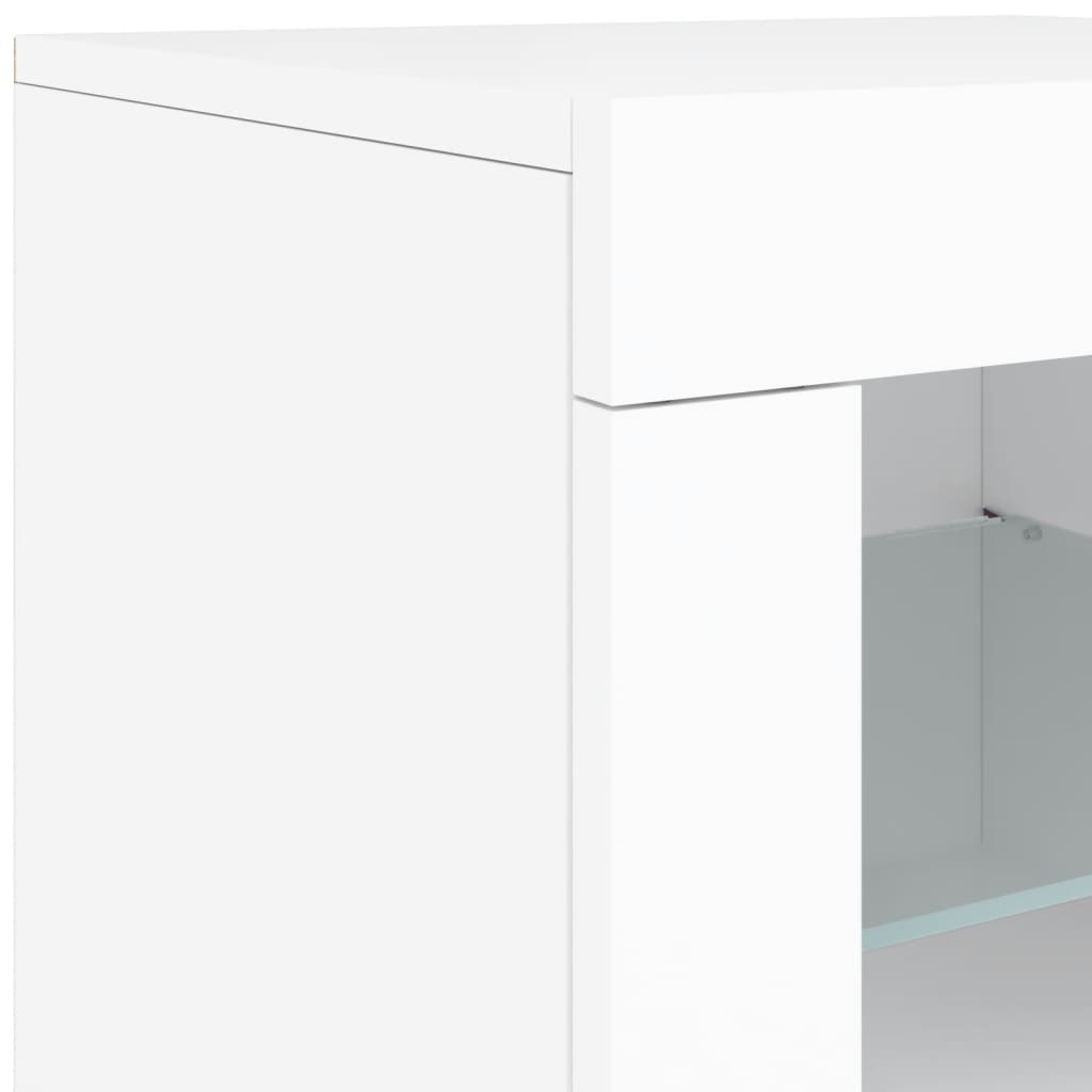 Image Buffet avec lumières LED blanc 181,5x37x67 cm | Xios Store SNC vidaXL Xios Store SNC
