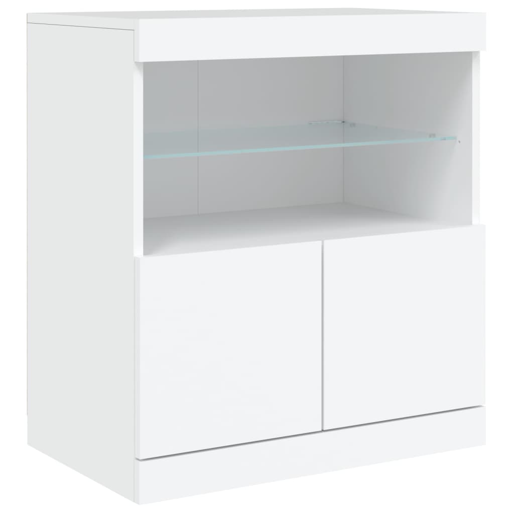 Image Buffet avec lumières LED blanc 181,5x37x67 cm | Xios Store SNC vidaXL Xios Store SNC