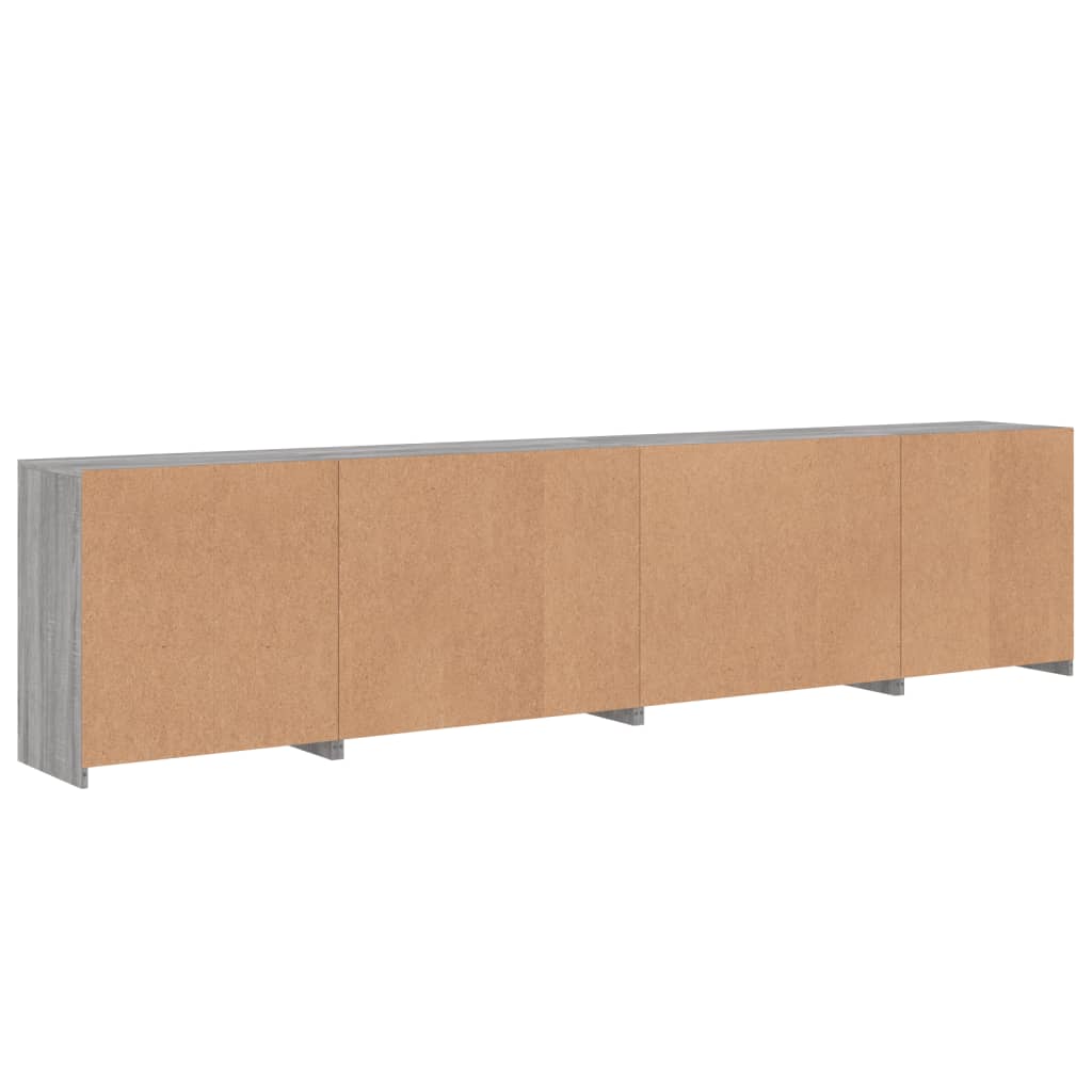 Image Buffet avec lumières LED sonoma gris 283x37x67 cm | Xios Store SNC vidaXL Xios Store SNC