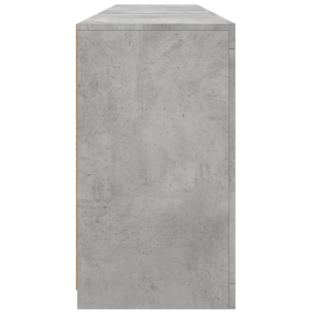 Image Buffet avec lumières LED gris béton 181,5x37x67 cm | Xios Store SNC vidaXL Xios Store SNC