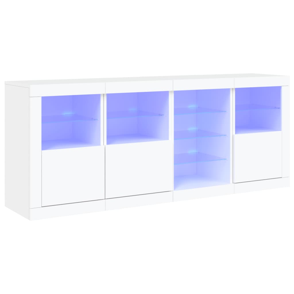 Image Buffet avec lumières LED blanc 164x37x67 cm | Xios Store SNC vidaXL Xios Store SNC