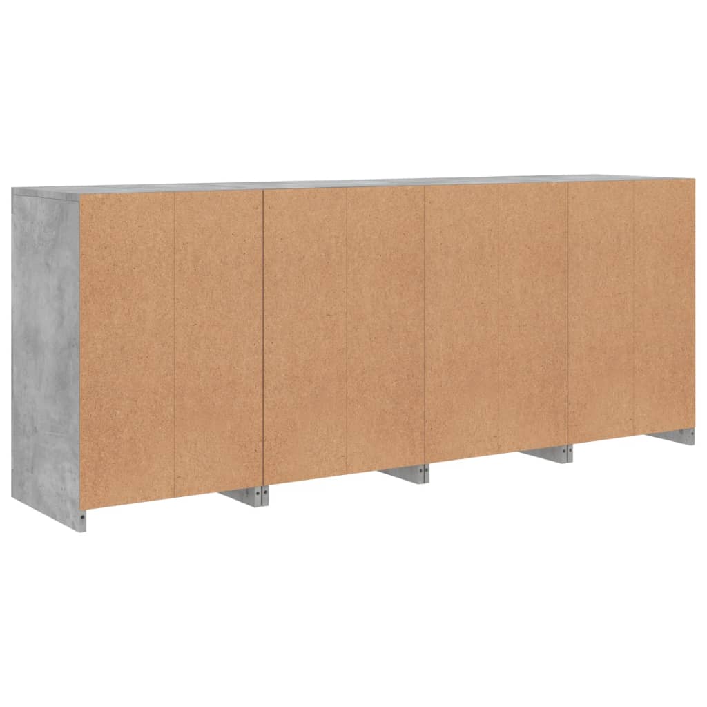 Image Buffet avec lumières LED gris béton 164x37x67 cm | Xios Store SNC vidaXL Xios Store SNC