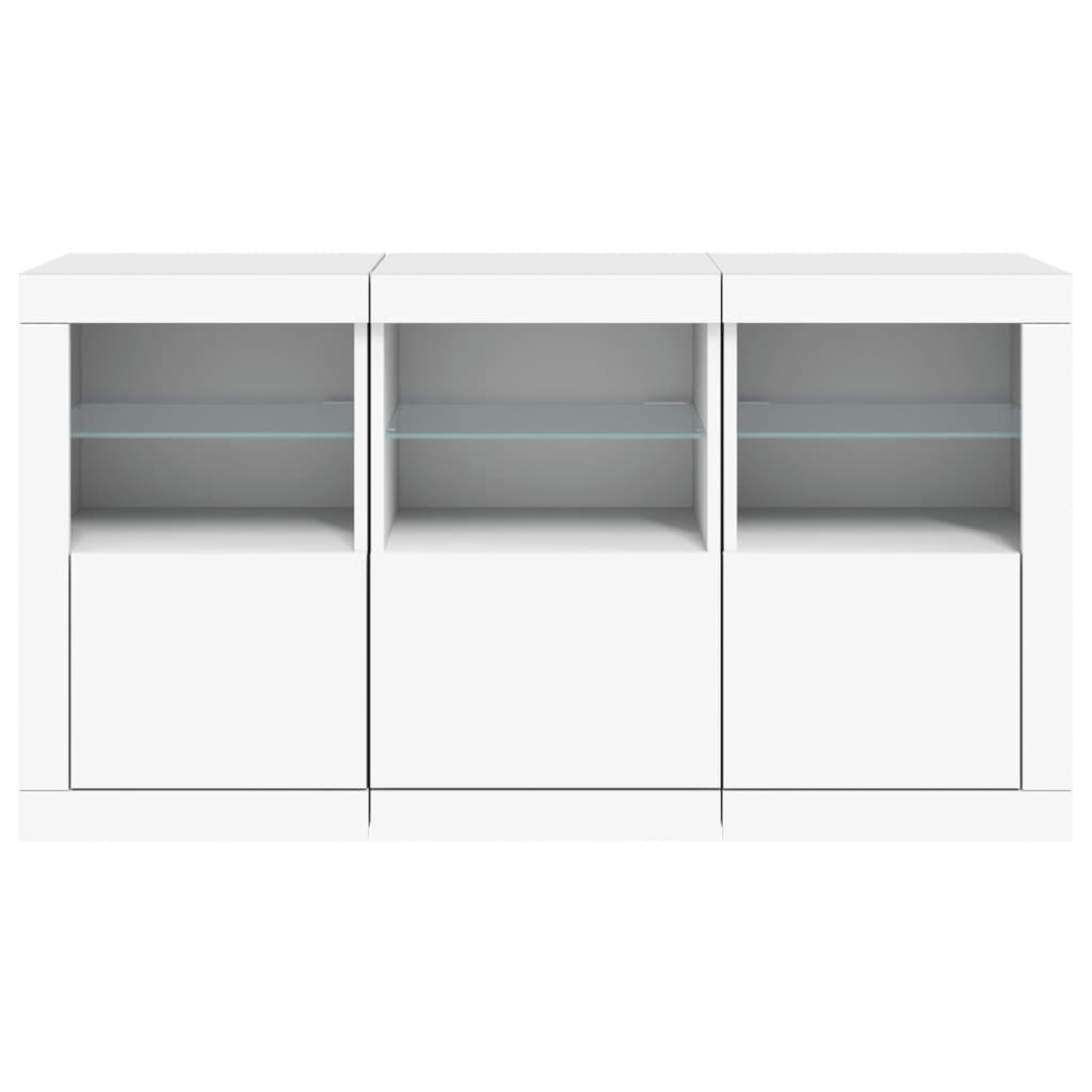 Image Buffet avec lumières LED blanc 123x37x67 cm | Xios Store SNC vidaXL Xios Store SNC