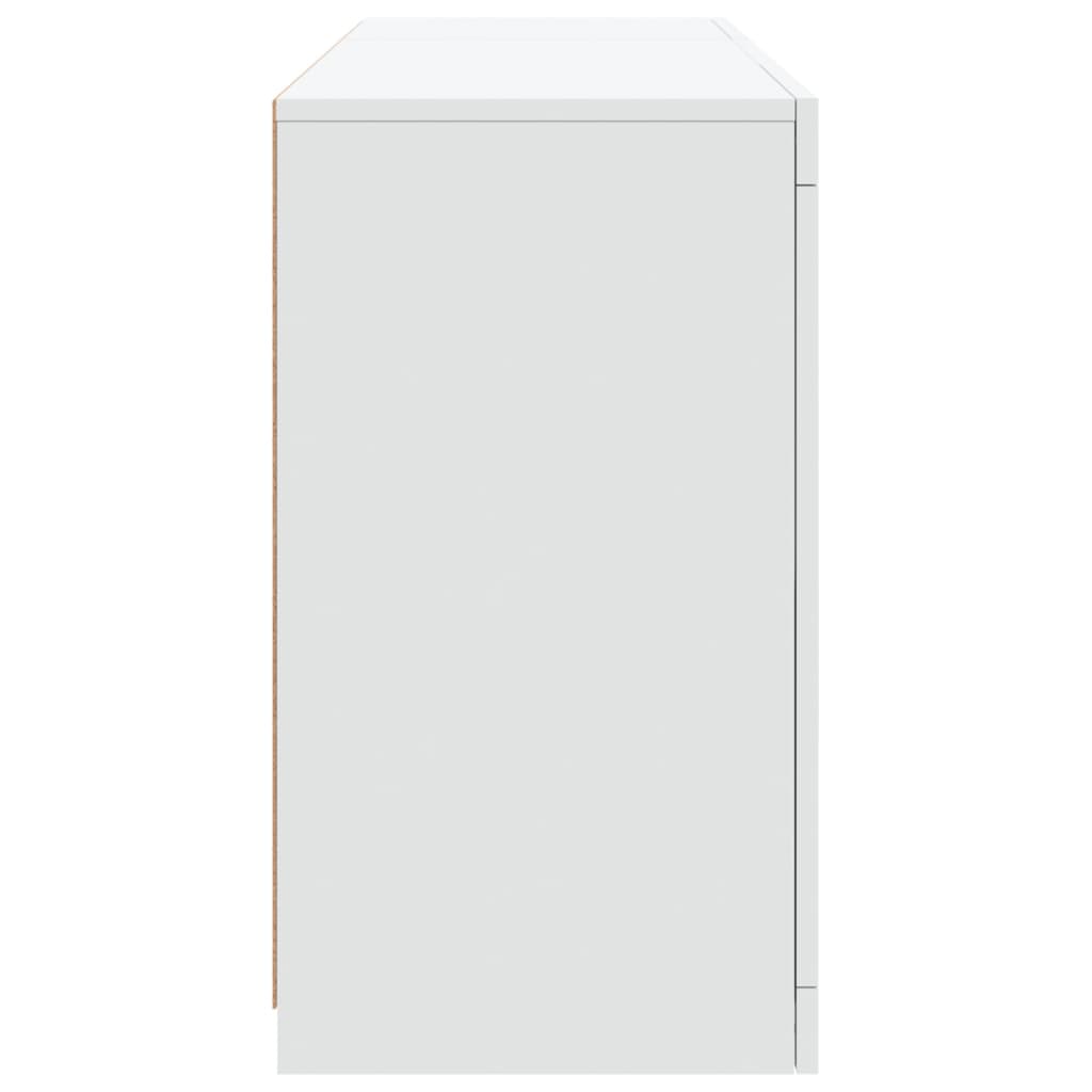 Image Buffet avec lumières LED blanc 123x37x67 cm | Xios Store SNC vidaXL Xios Store SNC