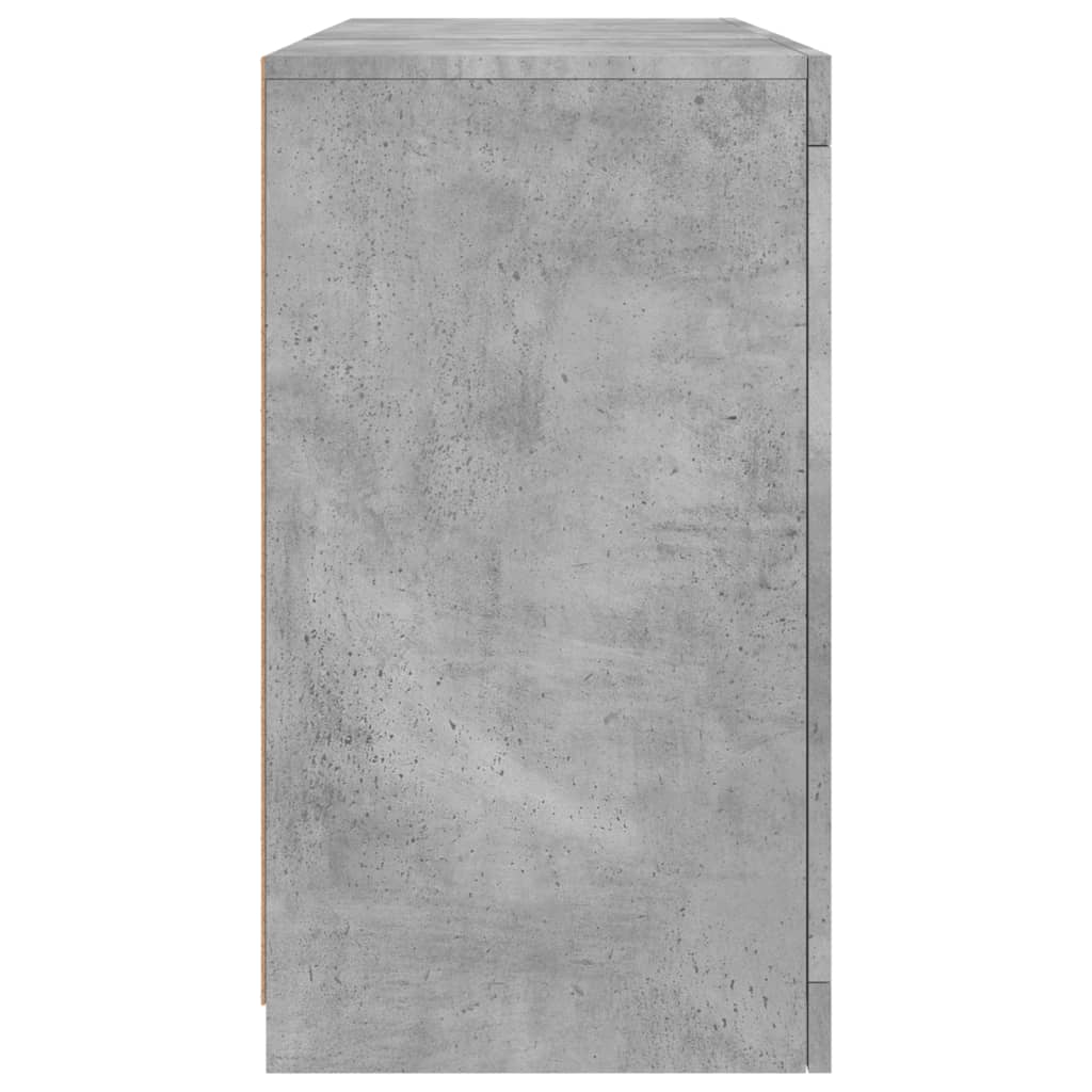 Image Buffet avec lumières LED gris béton 123x37x67 cm | Xios Store SNC vidaXL Xios Store SNC