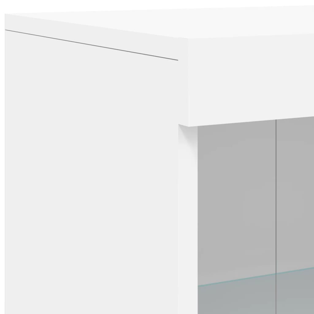 Image Buffet avec lumières LED blanc 162x37x100 cm | Xios Store SNC vidaXL Xios Store SNC