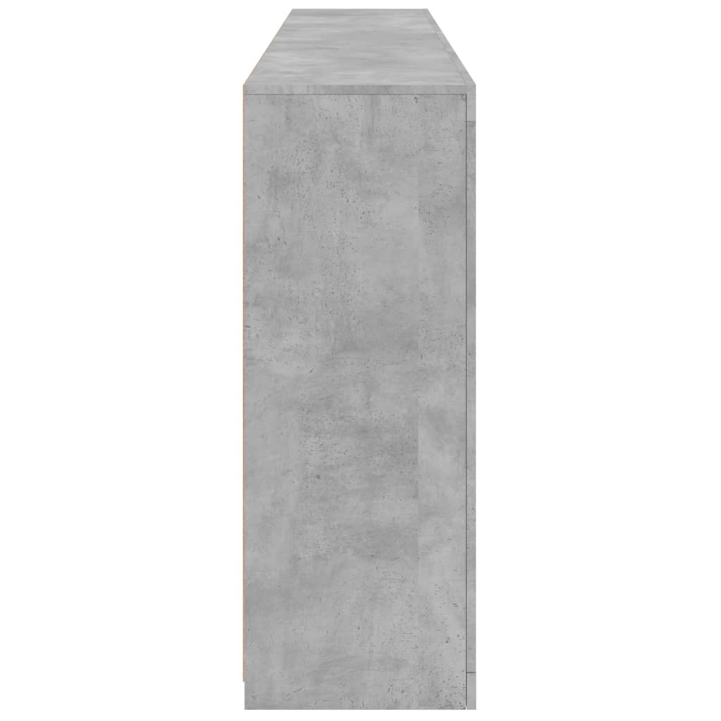 Image Buffet avec lumières LED gris béton 202x37x100 cm | Xios Store SNC vidaXL Xios Store SNC