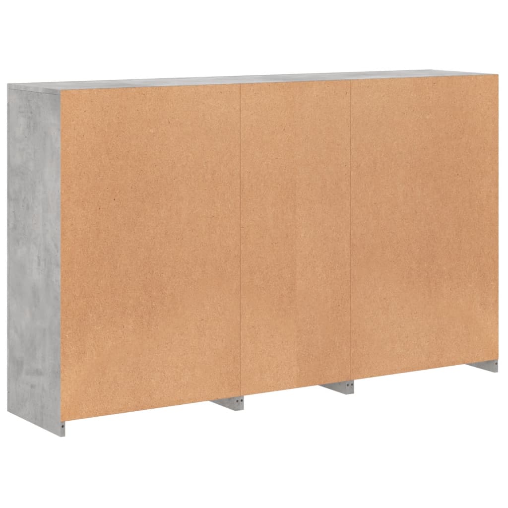 Image Buffet avec lumières LED gris béton 162x37x100 cm | Xios Store SNC vidaXL Xios Store SNC